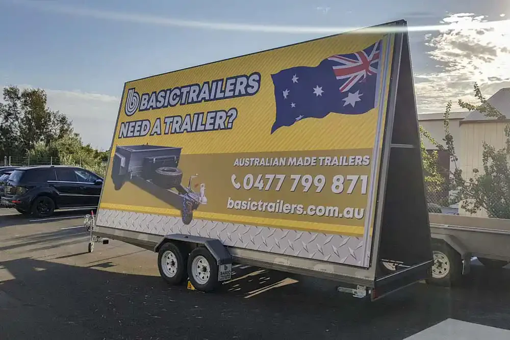 Trailer for Sale: ADVERTISING-8FT-TRAILER-18X5 Adelaide Trailers For Sales: ADVERTISING-8FT-TRAILER-18X5
